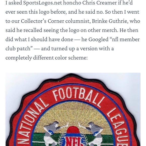RARE VINTAGE Original Authentic NFL League Member player patch. - Picture 8 of 11